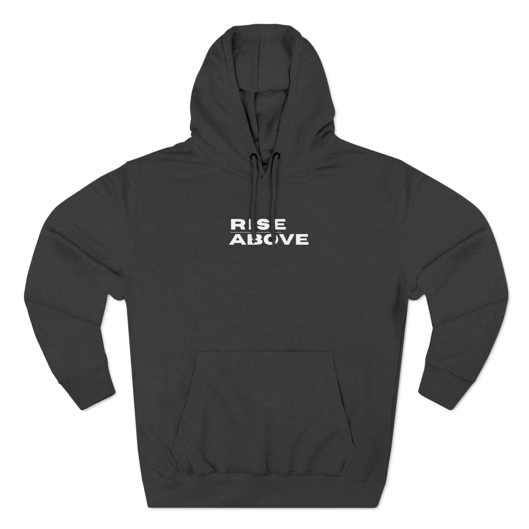 Fleece Hoodie - Rise Above Casual Athletic Sweatshirt