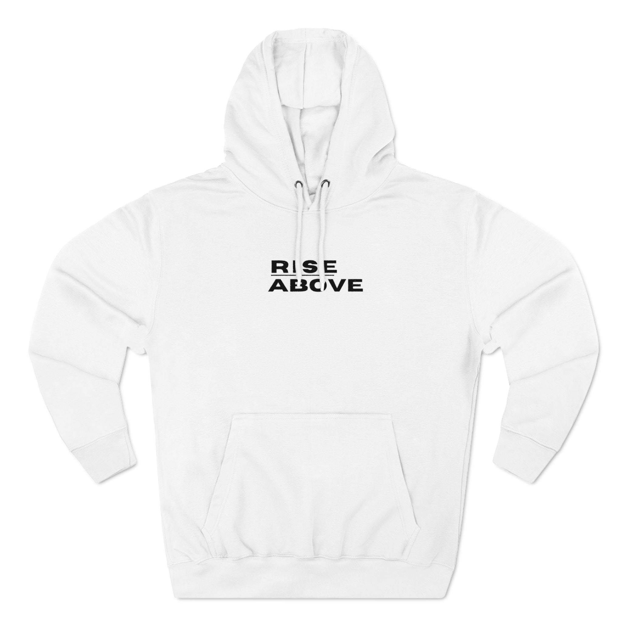 Fleece Hoodie - Rise Above Casual Athletic Sweatshirt