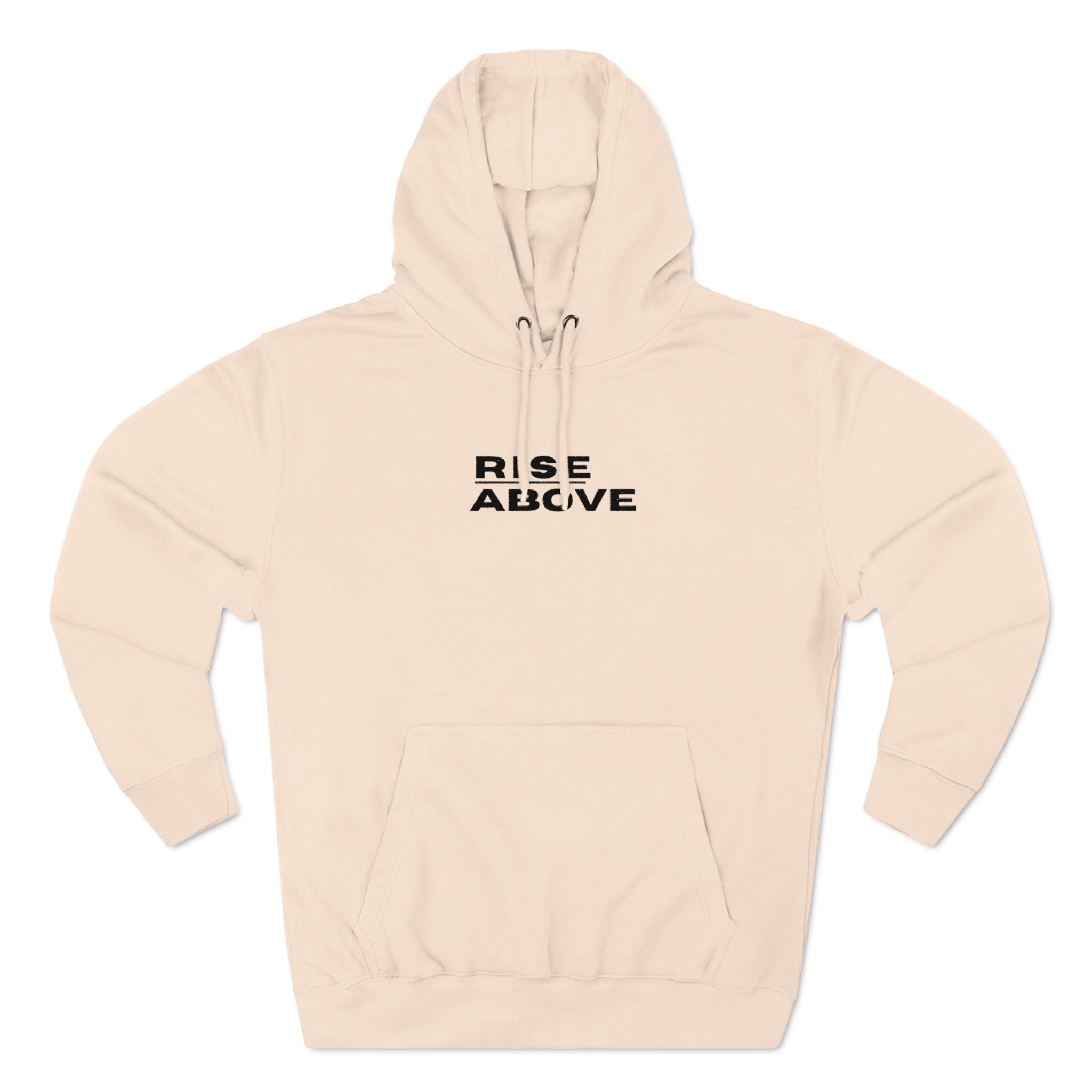 Fleece Hoodie - Rise Above Casual Athletic Sweatshirt