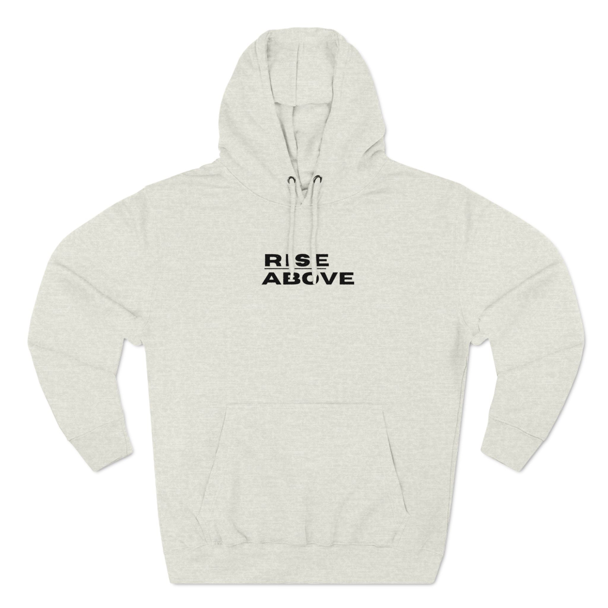 Fleece Hoodie - Rise Above Casual Athletic Sweatshirt